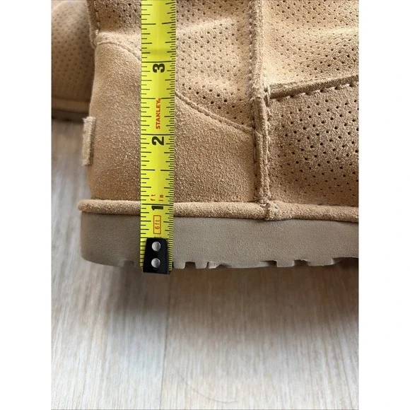 UGG Classic Tall Perforated Suede Boots Womens Size 9 Chestnut Summer
